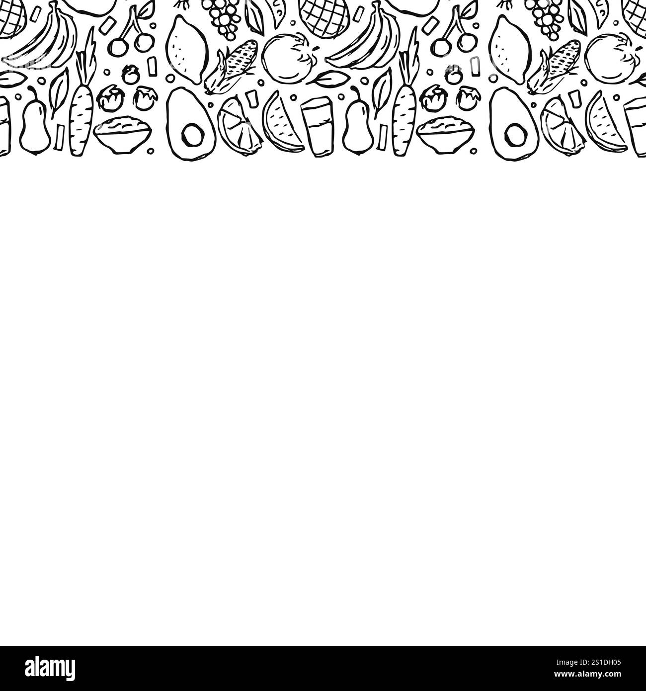 Struttura alimentare sana. Sfondo cibo sano con posto per il testo Foto Stock