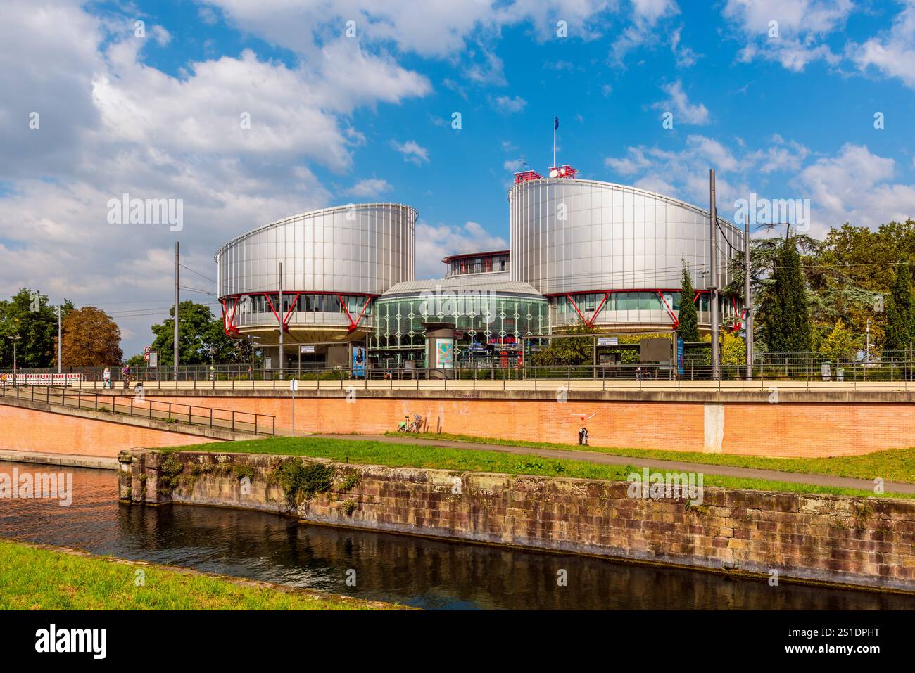 Corte europea dei diritti dell'uomo a Strasburgo in Alsazia Francia Foto Stock