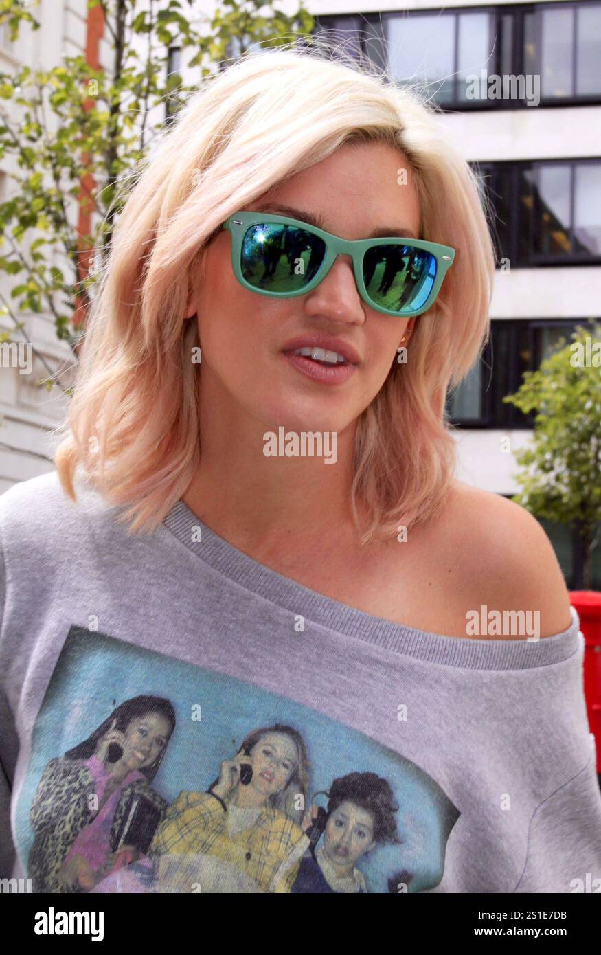 Ashley Roberts ai BBC radio Studios di Londra - 22 maggio 2014 Foto Stock