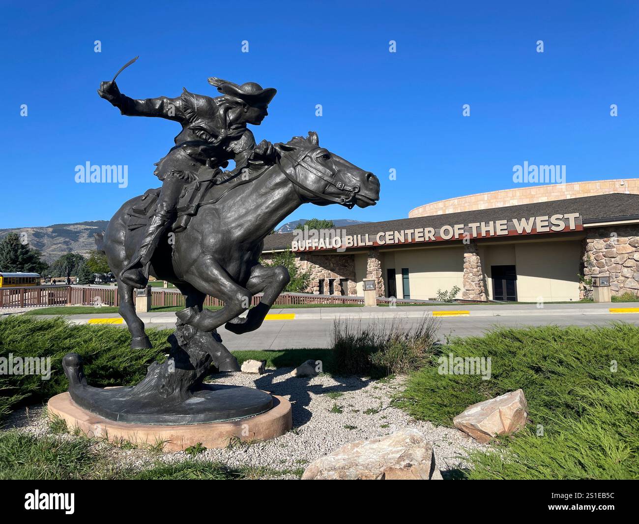 Buffalo Bill Center of the West Museum, Cody, Wyoming, Stati Uniti - Immagine stock catturata con smartphone