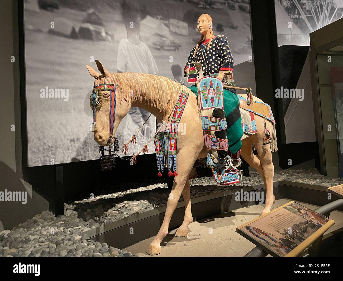 Buffalo Bill Center of the West Museum, Cody, Wyoming, Stati Uniti - Immagine stock catturata con smartphone