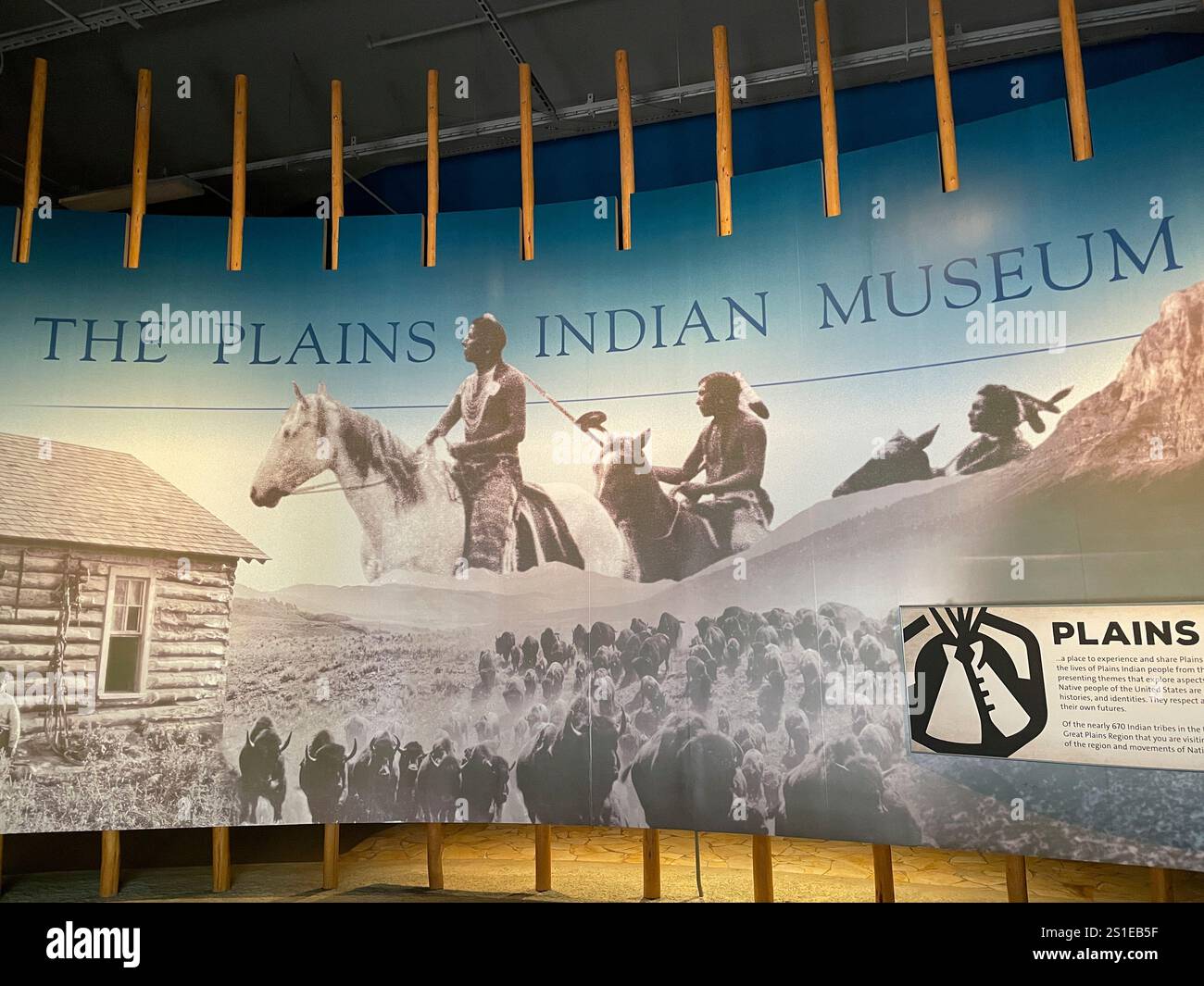 Buffalo Bill Center of the West Museum, Cody, Wyoming, Stati Uniti - Immagine stock catturata con smartphone