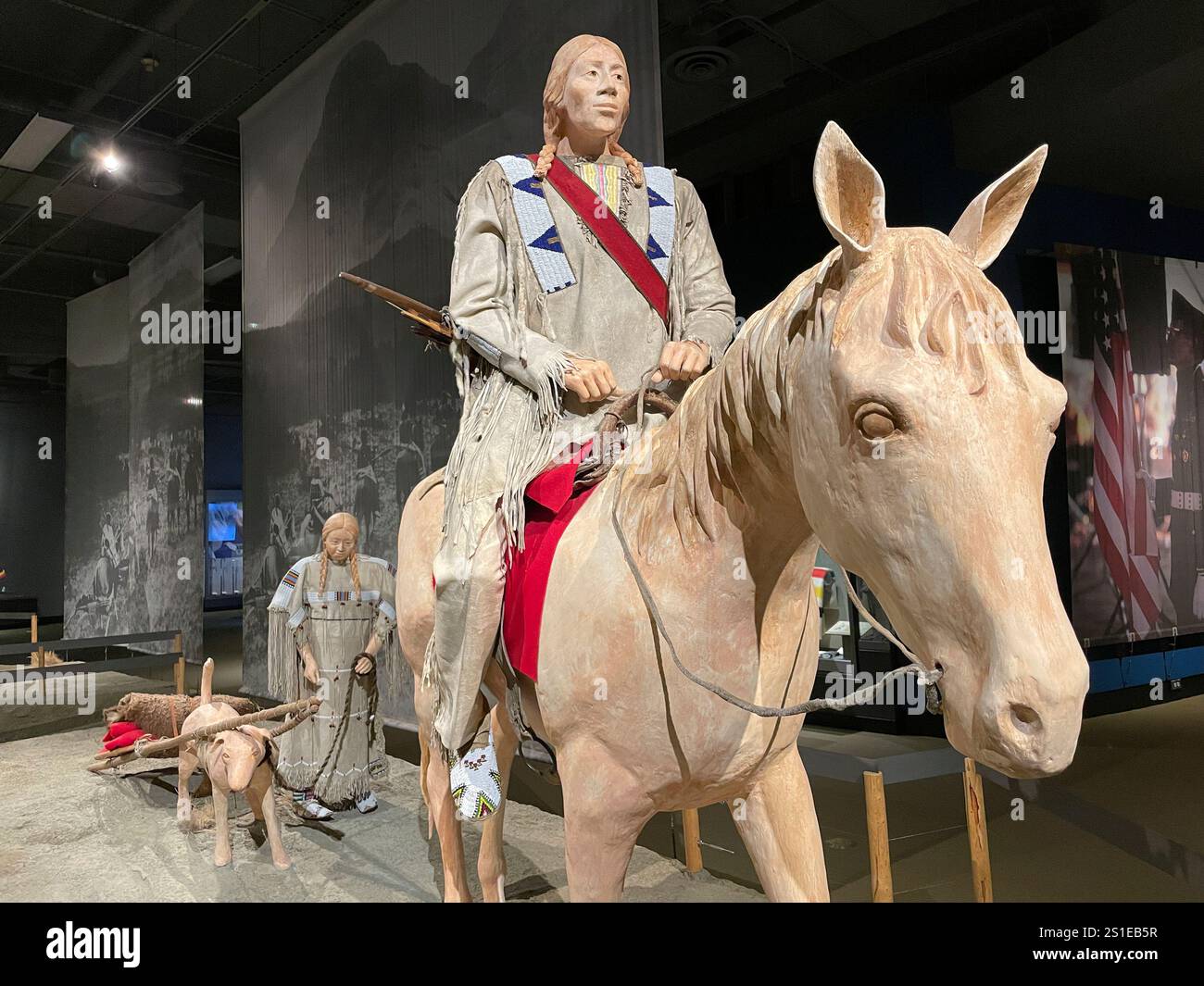 Buffalo Bill Center of the West Museum, Cody, Wyoming, Stati Uniti - Immagine stock catturata con smartphone