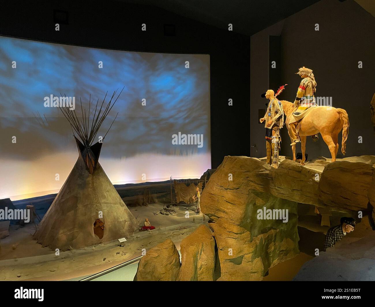 Buffalo Bill Center of the West Museum, Cody, Wyoming, Stati Uniti - Immagine stock catturata con smartphone
