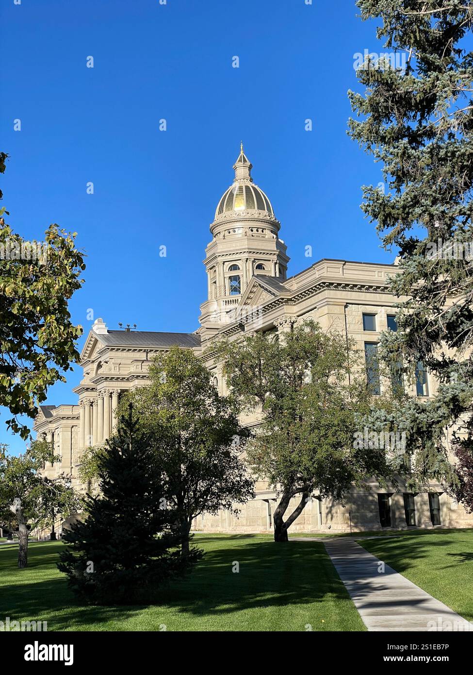Il Campidoglio di Cheyenne, Wyoming, USA Foto Stock