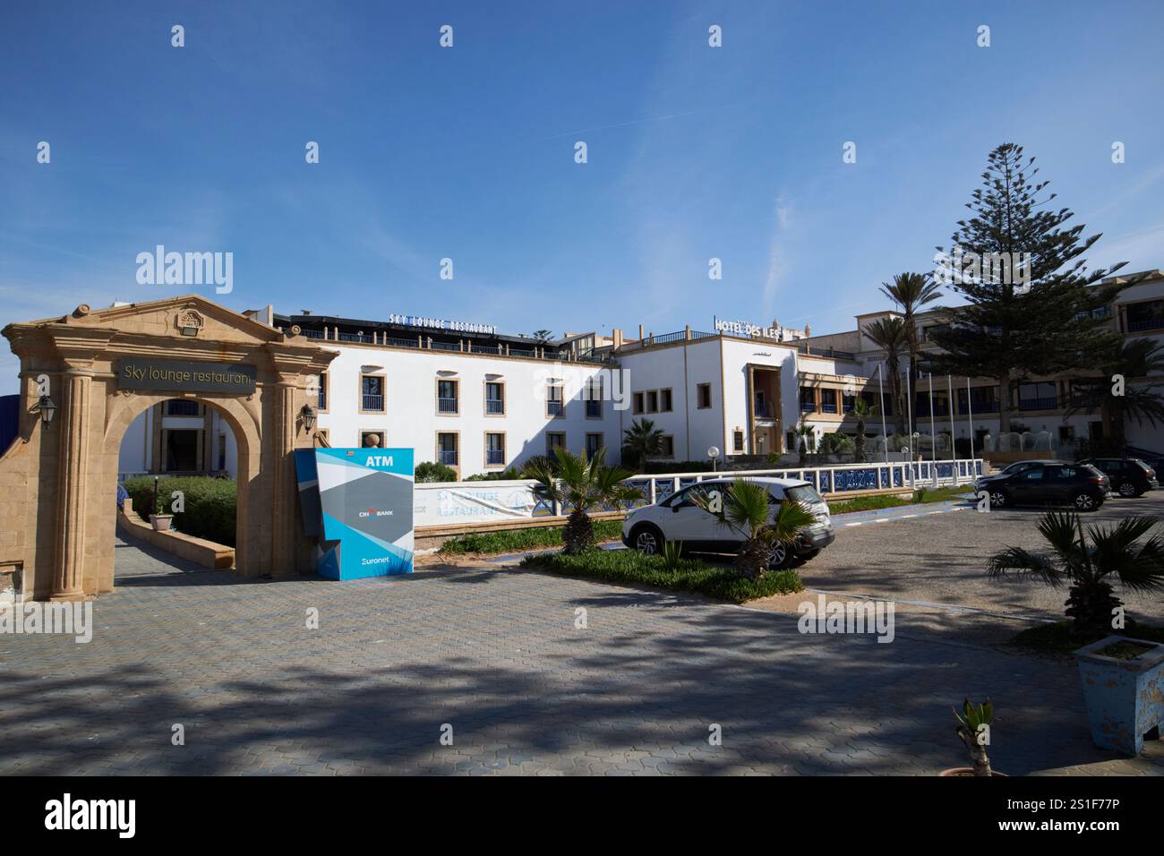 hotel des iles e ristorante sky lounge essaouira, marocco Foto Stock