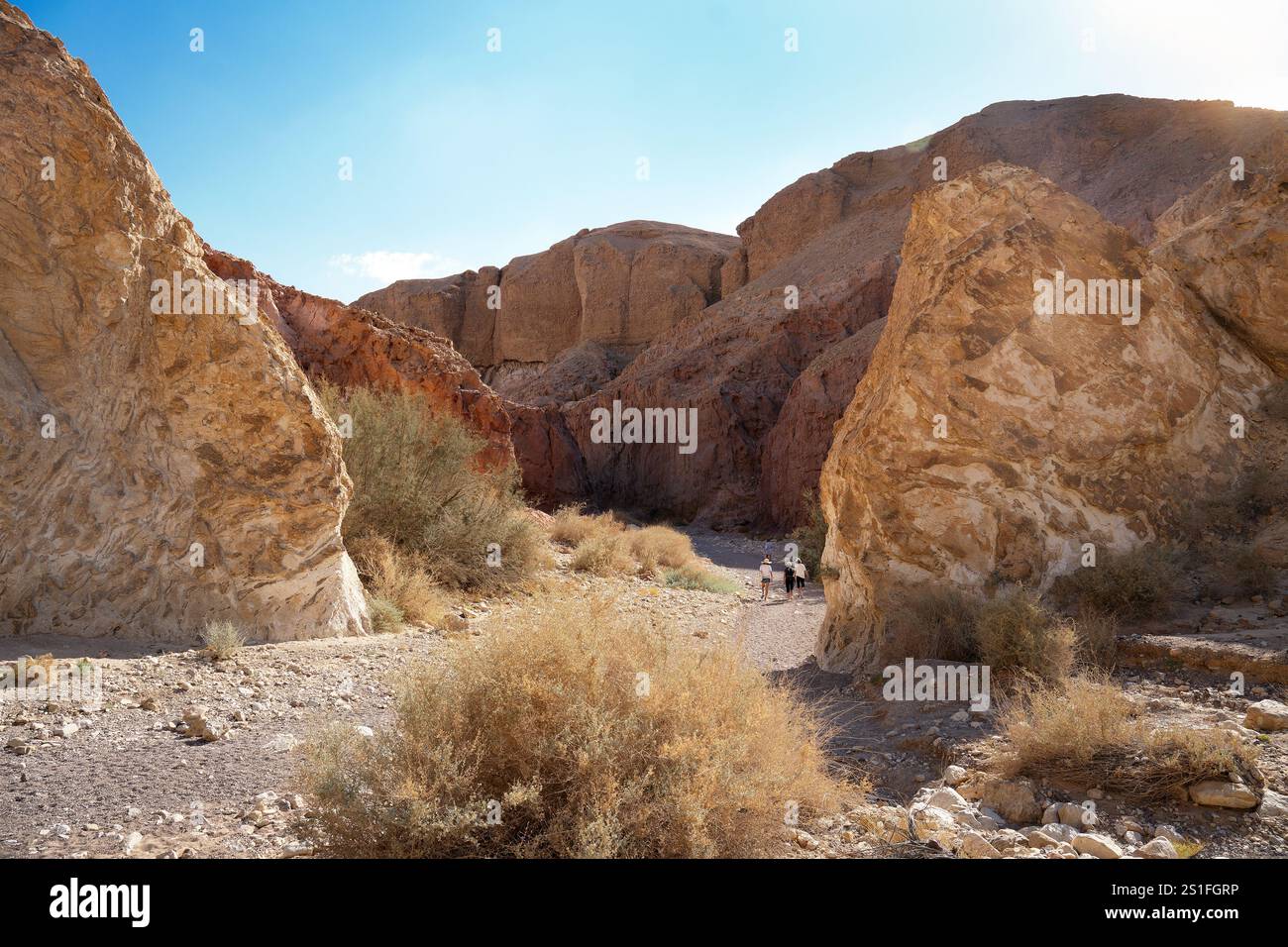 Rocce rosse del canyon rosso a Eilat, israele Foto Stock