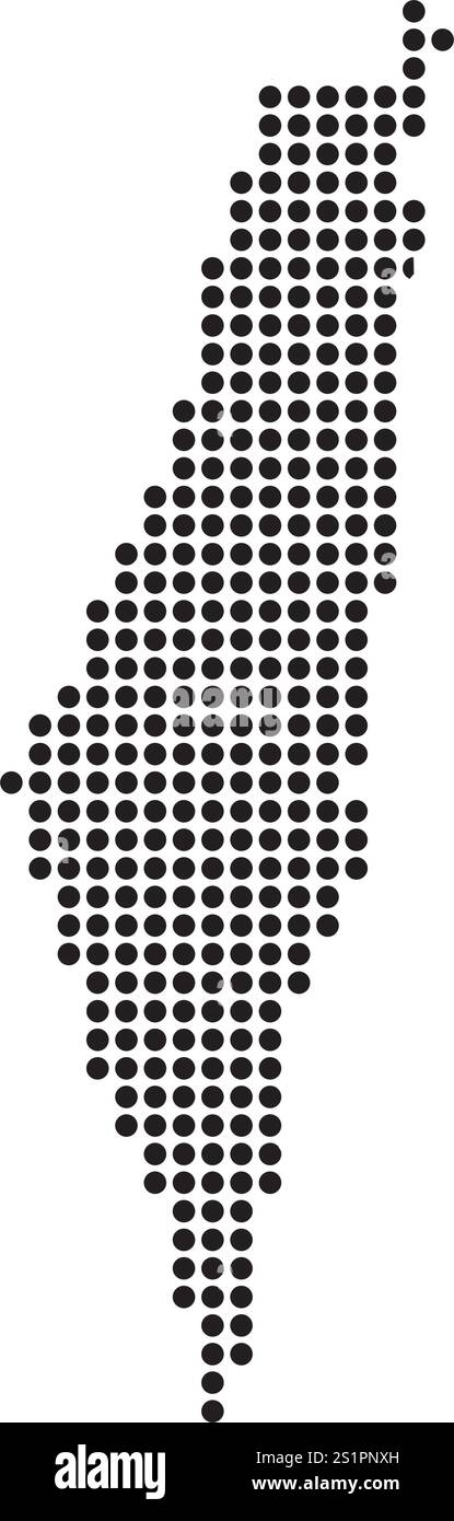 Israel Map Icon Element Design Illustrazione Vettoriale