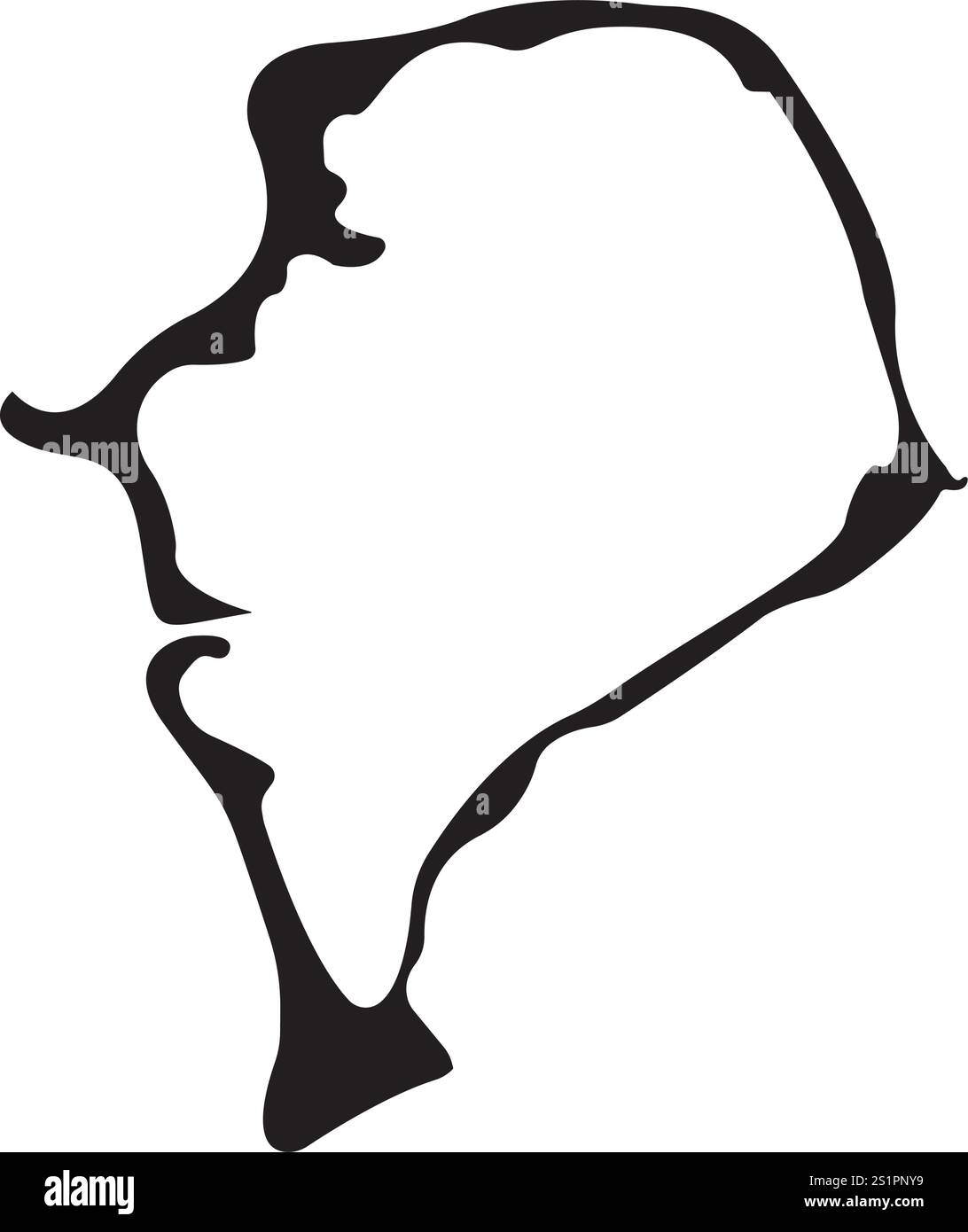 Icona Tuvalu Map Illustration Element Design. Illustrazione Vettoriale