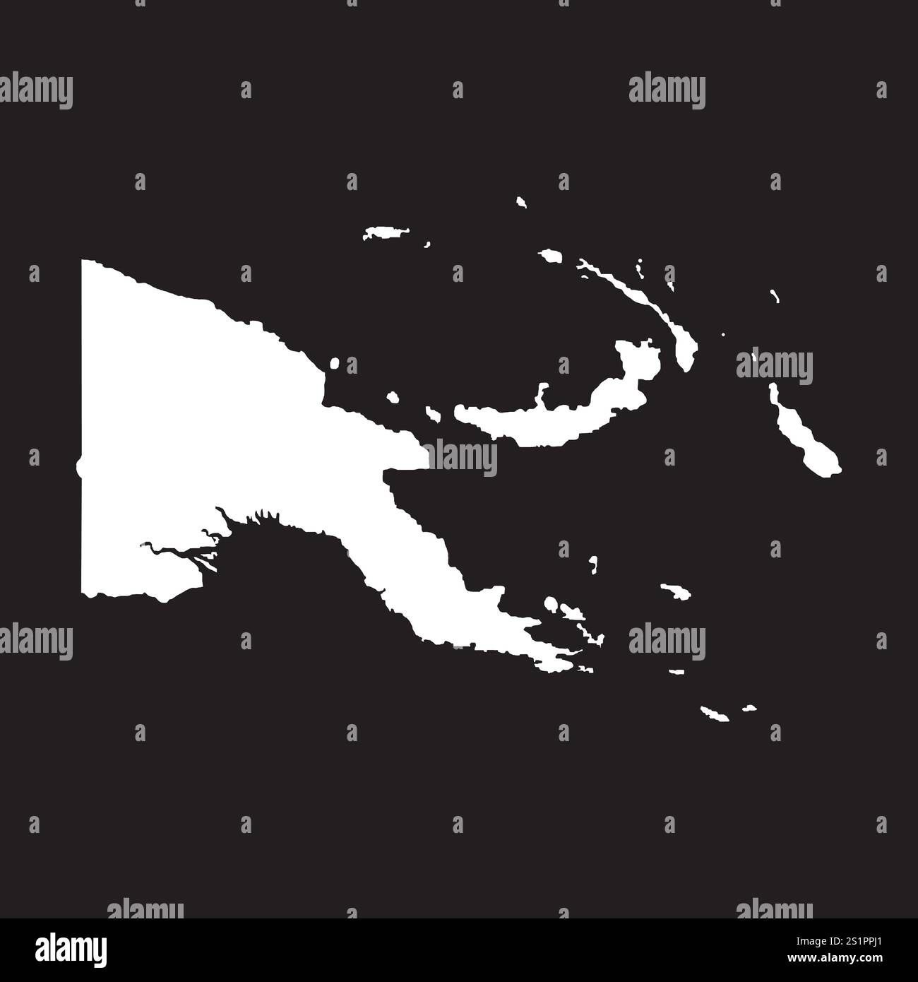 Papua nuova Guinea icona Mappa illustrazione elemento Design Illustrazione Vettoriale