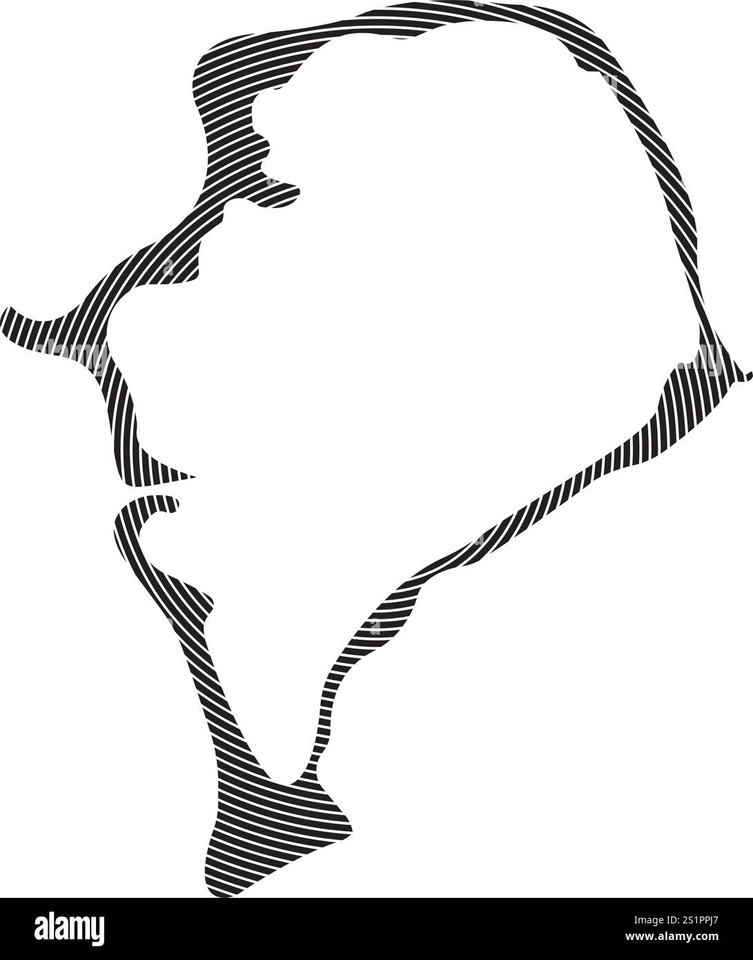 Icona Tuvalu Map Illustration Element Design. Illustrazione Vettoriale