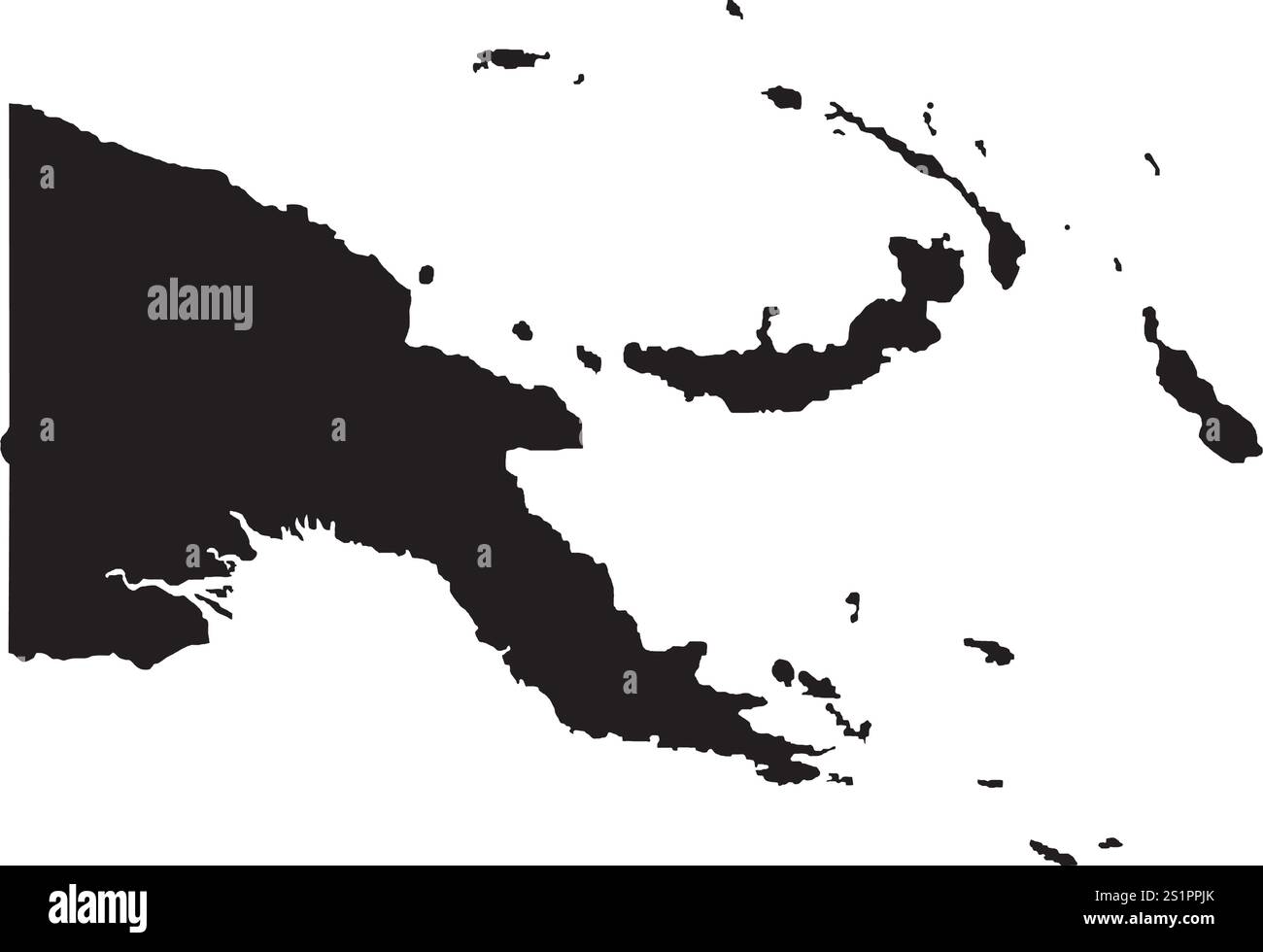 Papua nuova Guinea icona Mappa illustrazione elemento Design Illustrazione Vettoriale