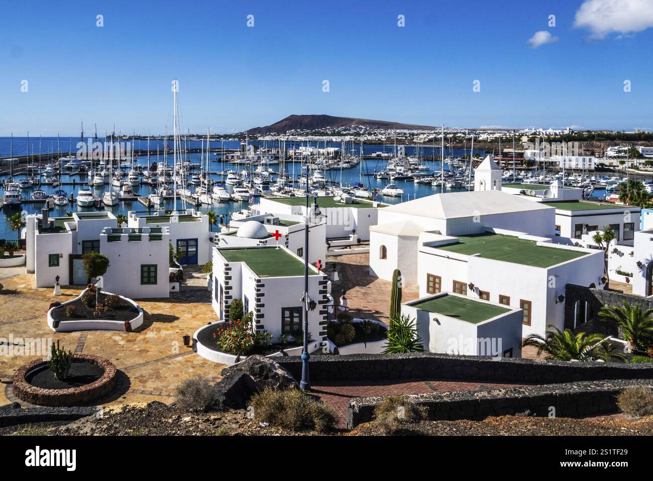 2016, Playa Blanca, Lanzarote, Playa Blanca, ESP, Spagna, Isole Canarie, Isole Canarie, Oceano Atlantico, Lanzarote, riserva della biosfera, vulcano, vulcano Foto Stock