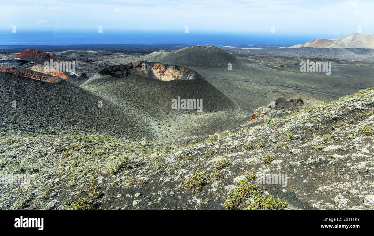 2016, Raimund Franken, Model Release:Not, Property Release: Not Timanfaya National Park, Lanzarote, Fire Mountains del Timanfaya National Park, Montana Foto Stock