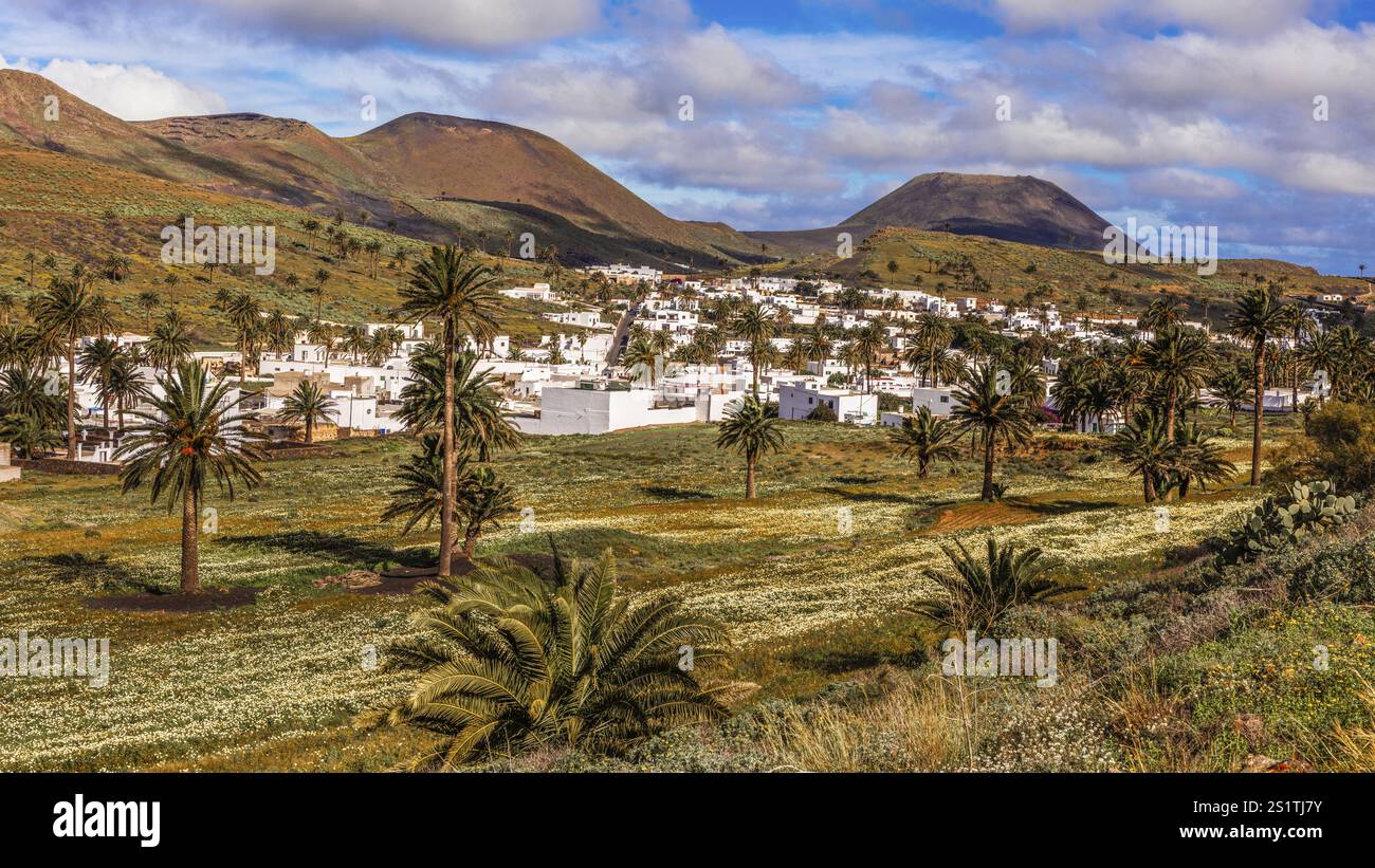 2016, Haria, Lanzarote, Haria, ESP, Spagna, Isole Canarie, Isole Canarie, Oceano Atlantico, Lanzarote, riserva della biosfera, vulcano, vulcano, vulcano Foto Stock