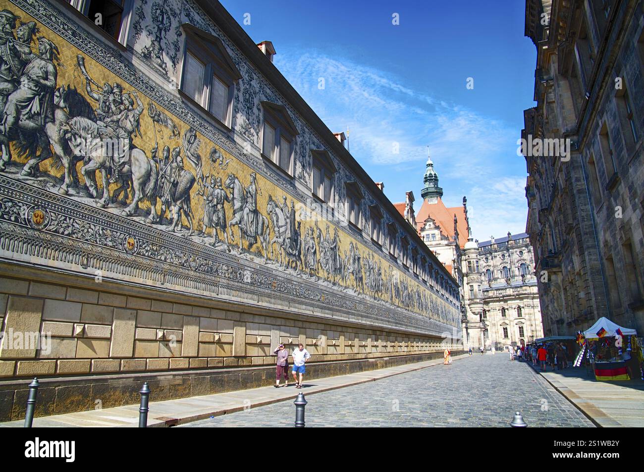 Famosi edifici di Dresda Foto Stock Famosi edifici di Dresda Foto Stock