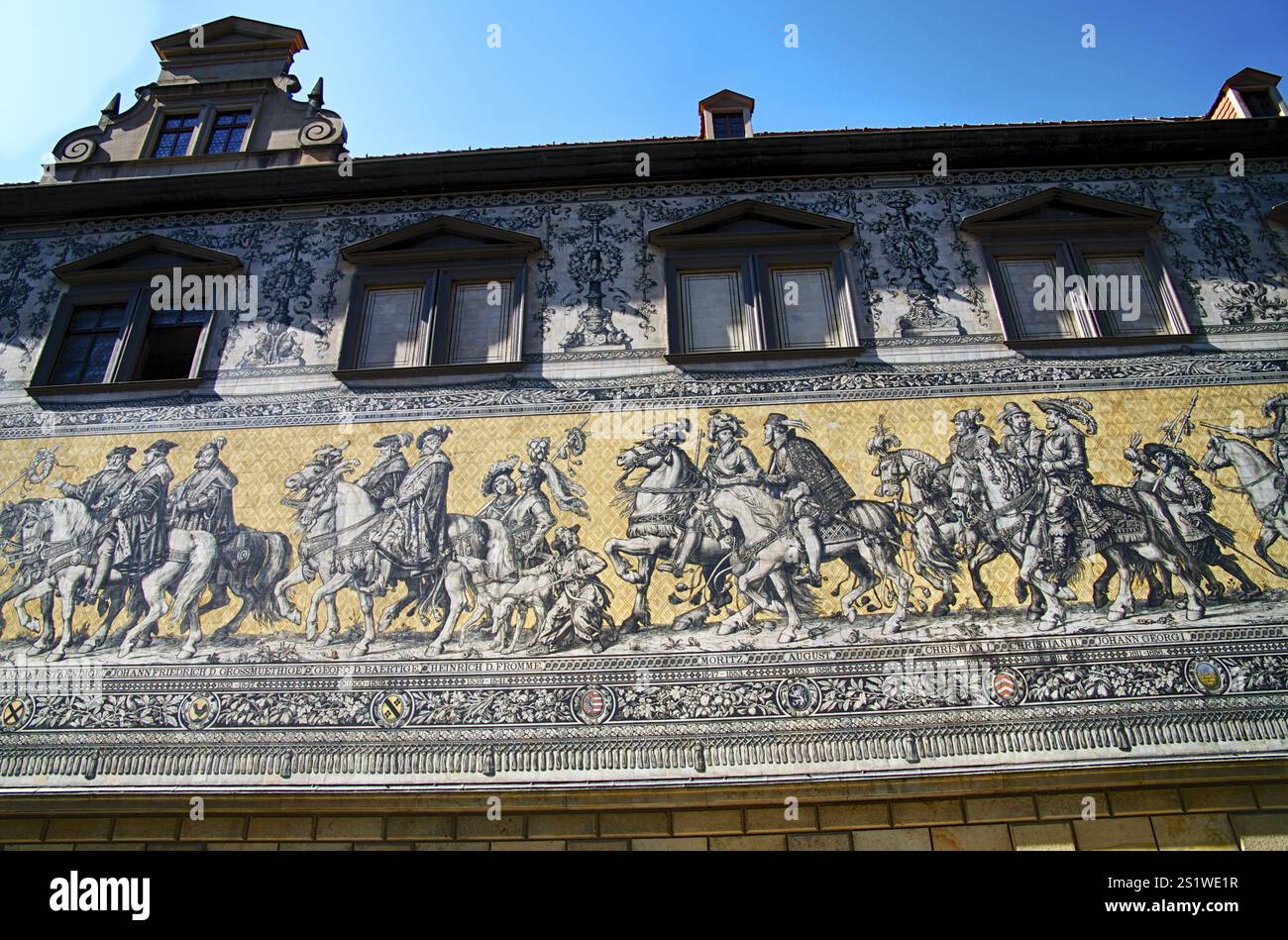 Famosi edifici di Dresda Foto Stock Famosi edifici di Dresda Foto Stock