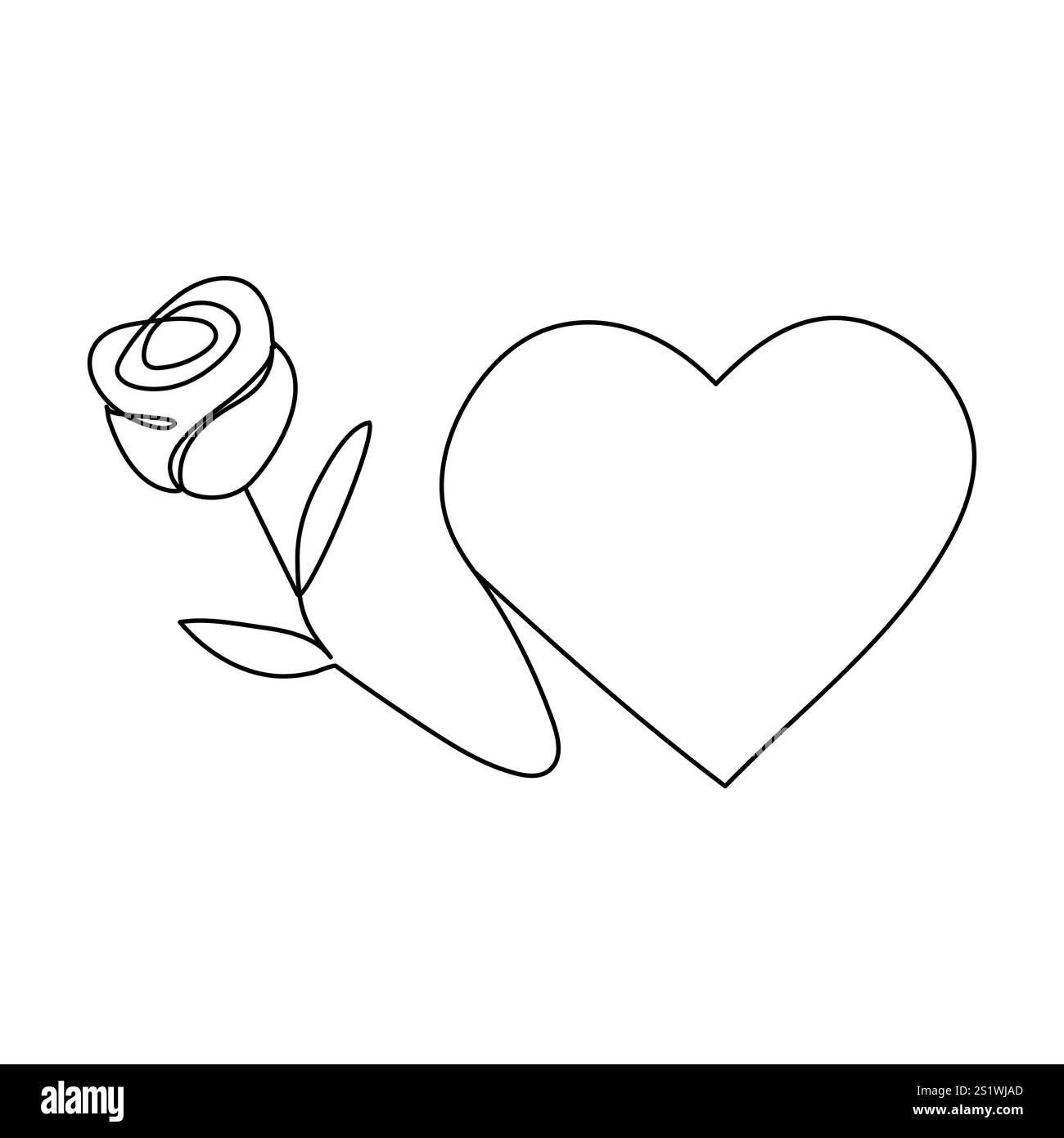 Vector Love Two Hearts logo Sign romantico simbolo illustrazione abbina passione e matrimonio Calligrafia elemento di design di san valentino Template Greeting Illustrazione Vettoriale
