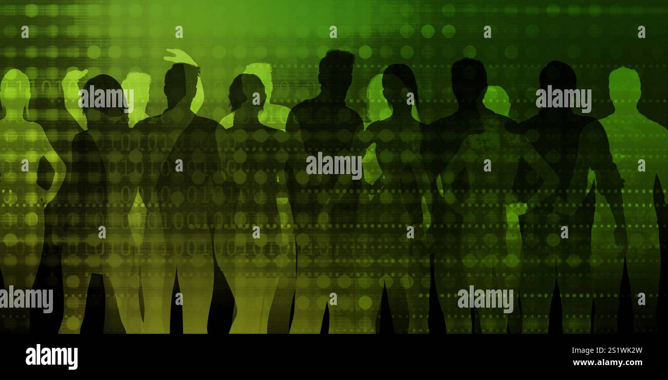 Uomini D'Affari Creative Art Corporate Concept Abstract Foto Stock