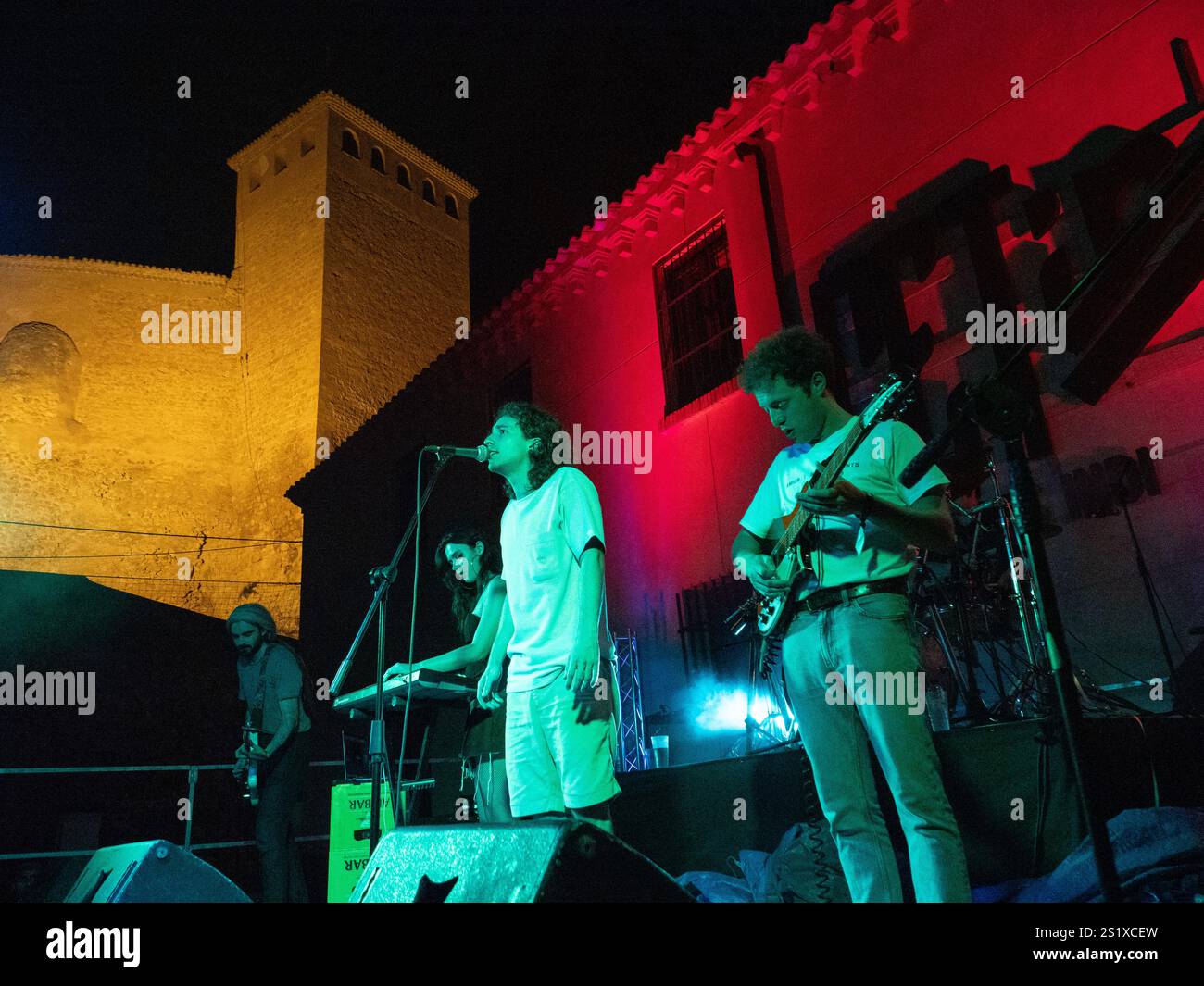 Cetina, Spagna. 28 luglio 2024. Alcala Norte si esibisce in concerto durante il CetIN Festival tenutosi a Cetina (Spagna). © Valentin Sama-Rojo/Alamy Live News. Foto Stock