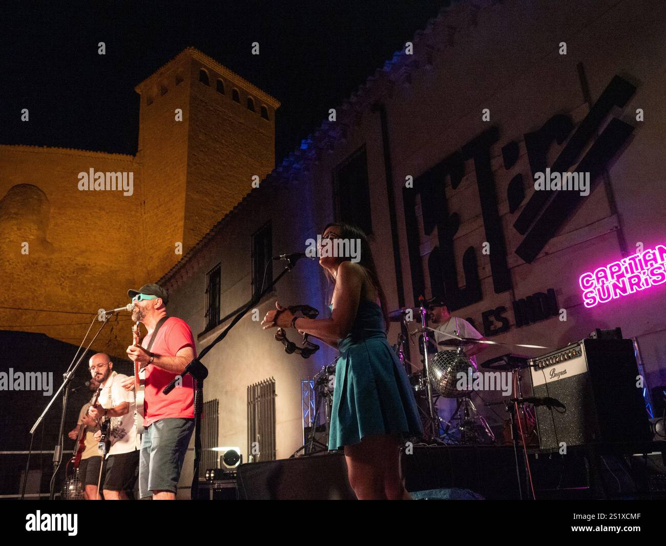 Cetina, Spagna. 28 luglio 2024. Capitan Sunrise si esibisce in concerto durante il CetIN Festival tenutosi a Cetina (Spagna). © Valentin Sama-Rojo/Alamy Live News. Foto Stock