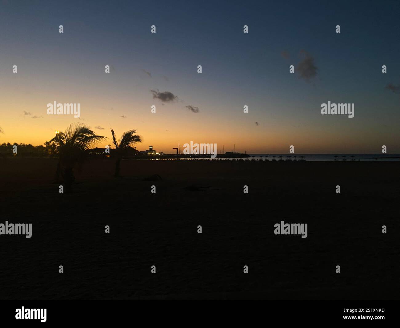 Foto al tramonto in spagna Foto Stock