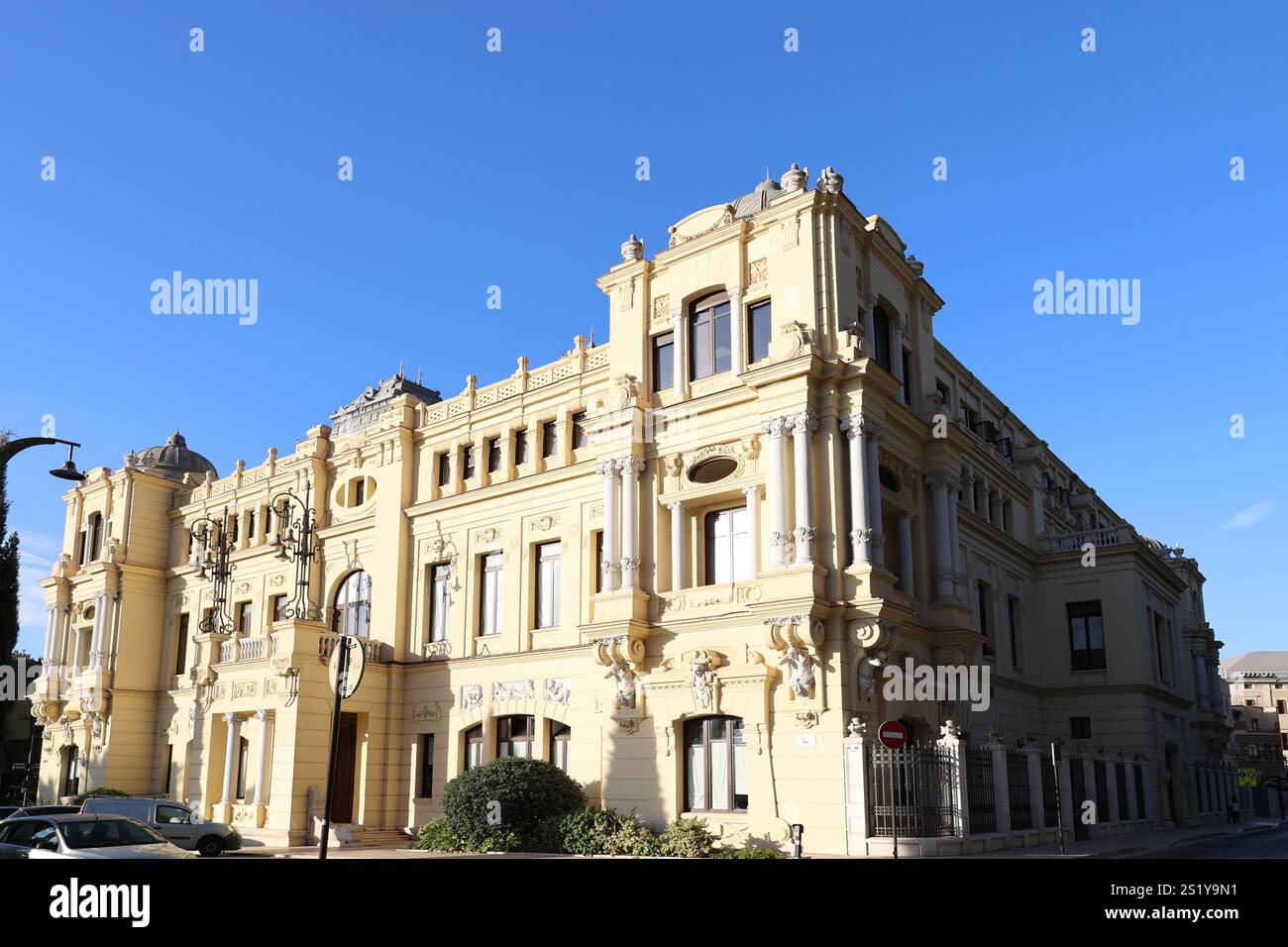 Municipio di Malaga in stile neo-barocco, Andalusia, Spagna Foto Stock