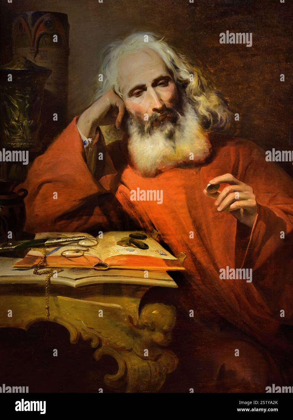 The Antique Collector - The Antiquary 1846 di Ede Heinrich 1819-1885 fine Art Museum, ungherese, Ungheria, italiano, Italia, Foto Stock The Antique Collector - The Antiquary 1846 di Ede Heinrich 1819-1885 fine Art Museum, ungherese, Ungheria, italiano, Italia, Foto Stock