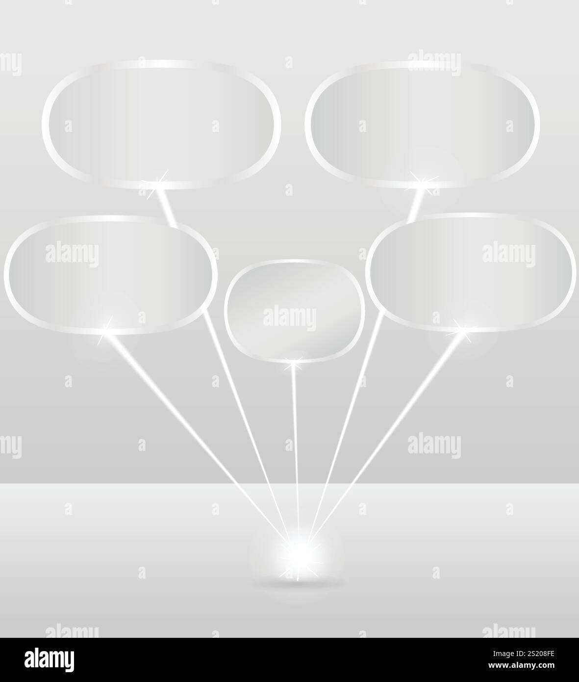 Sfondo vettoriale scintillante con striscioni Illustrazione Vettoriale