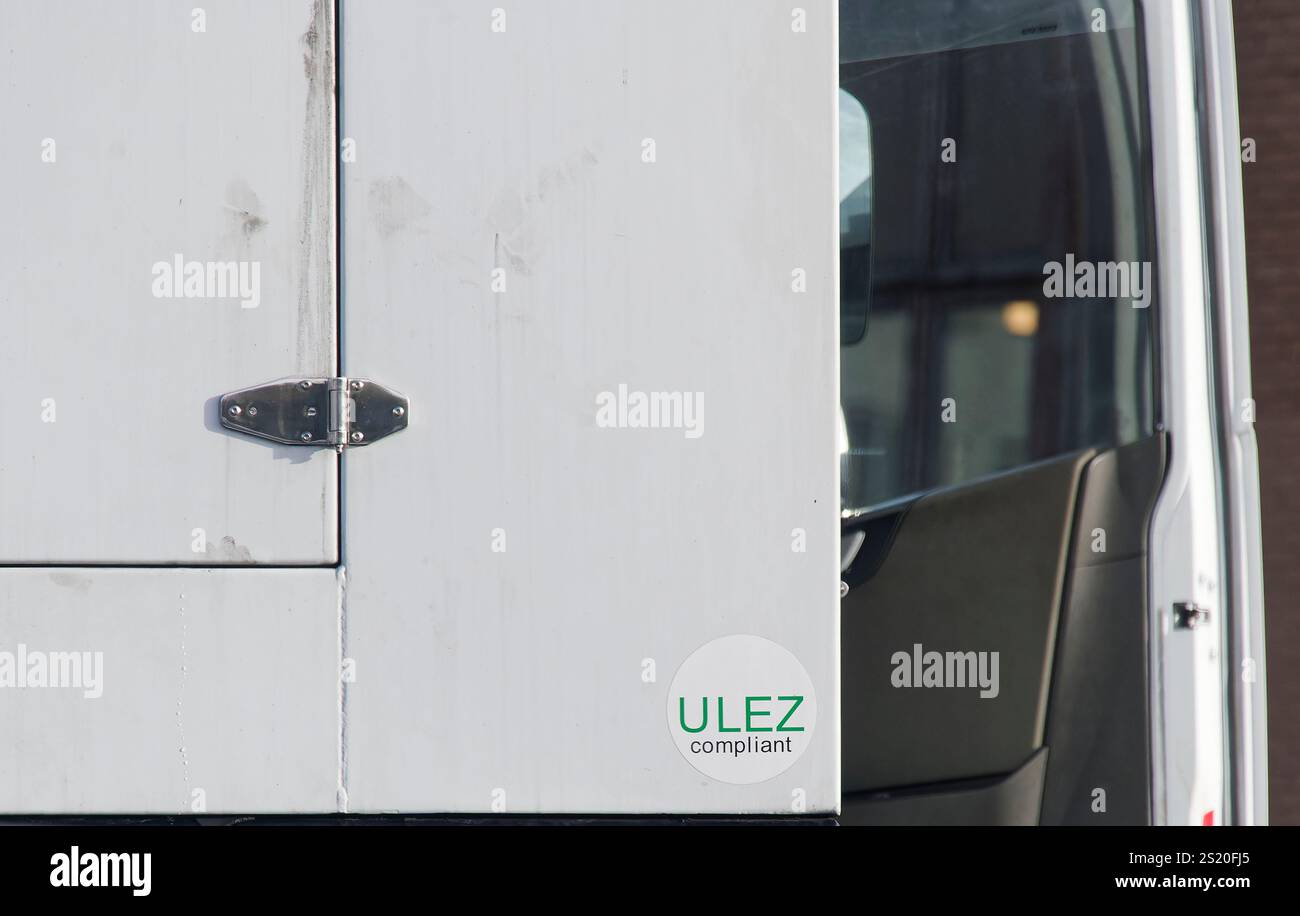 Cartello zona a basse emissioni nel centro di Glasgow applicato per tutti i veicoli Foto Stock