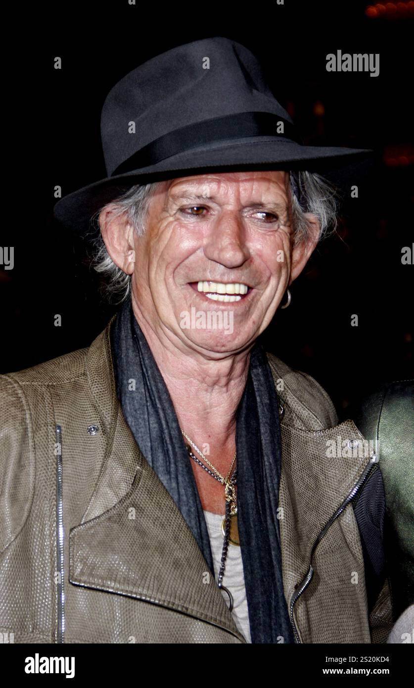Keith Richards alla premiere di Los Angeles di "Pirati dei Caraibi: Sulle maree straniere" tenutasi al Disneyland di Anaheim il 7 maggio 2011. Foto Stock