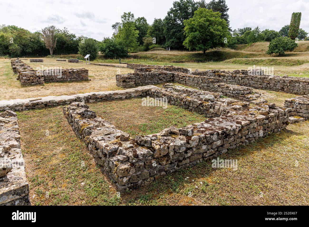 Site Archeologique les Fontaines Salees, Vezelay, Francia Foto Stock