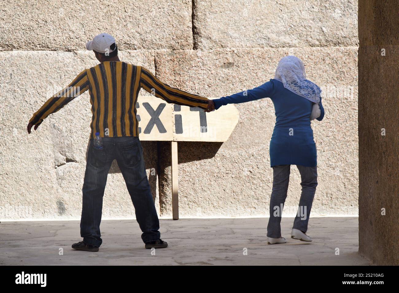 La vita in Egitto in Africa. Persone nella vita di tutti i giorni. Austria Foto Stock