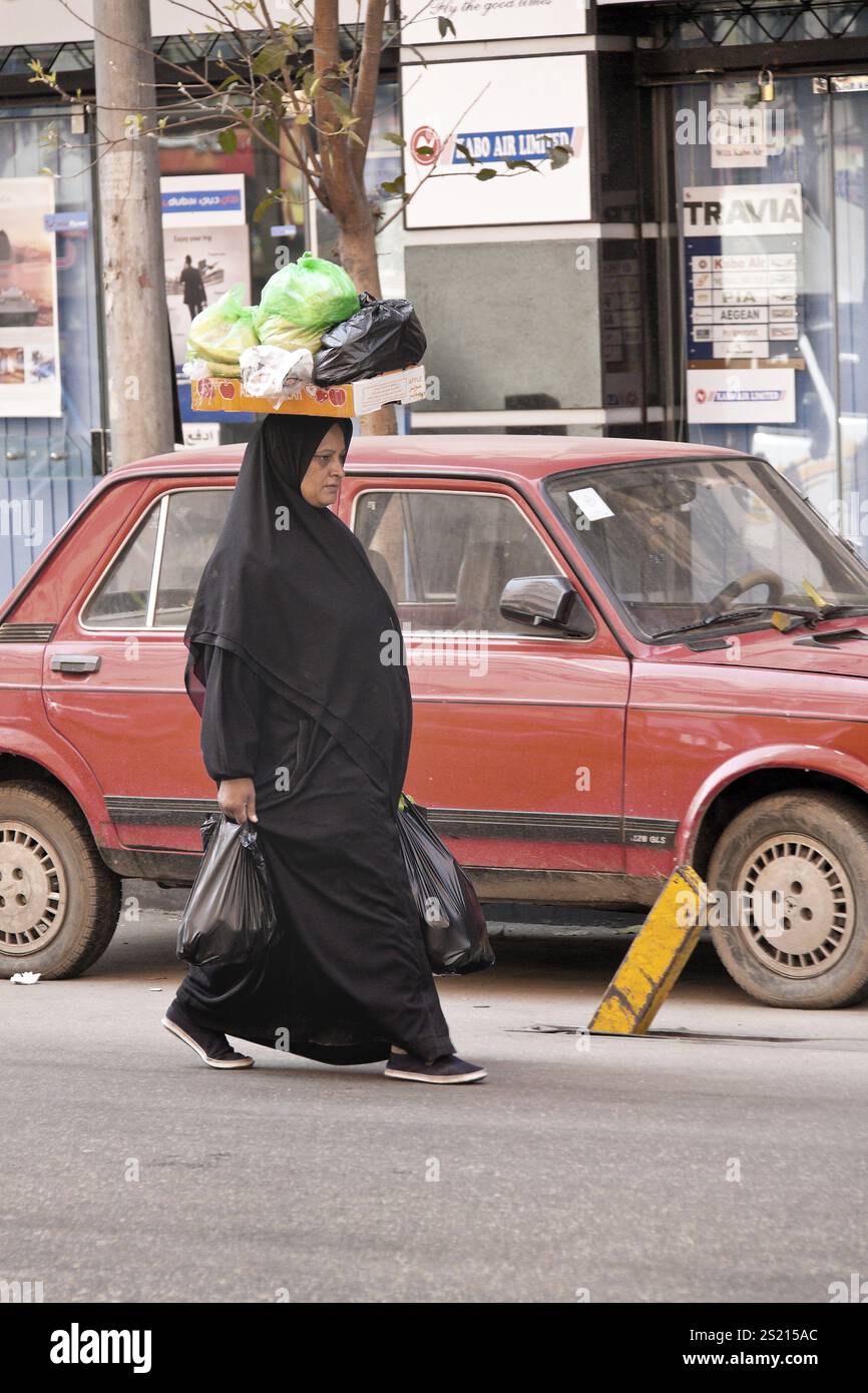 La vita in Egitto in Africa. Persone nella vita di tutti i giorni. Austria Foto Stock