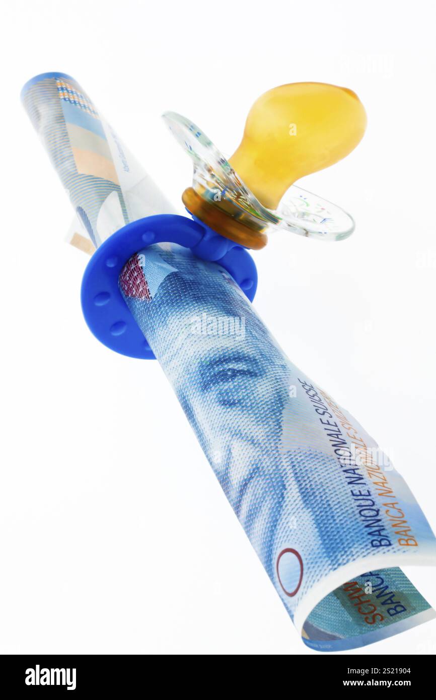 Simbolo dell'indennità per bambini. Spese per l'istruzione dei bambini. Austria Foto Stock