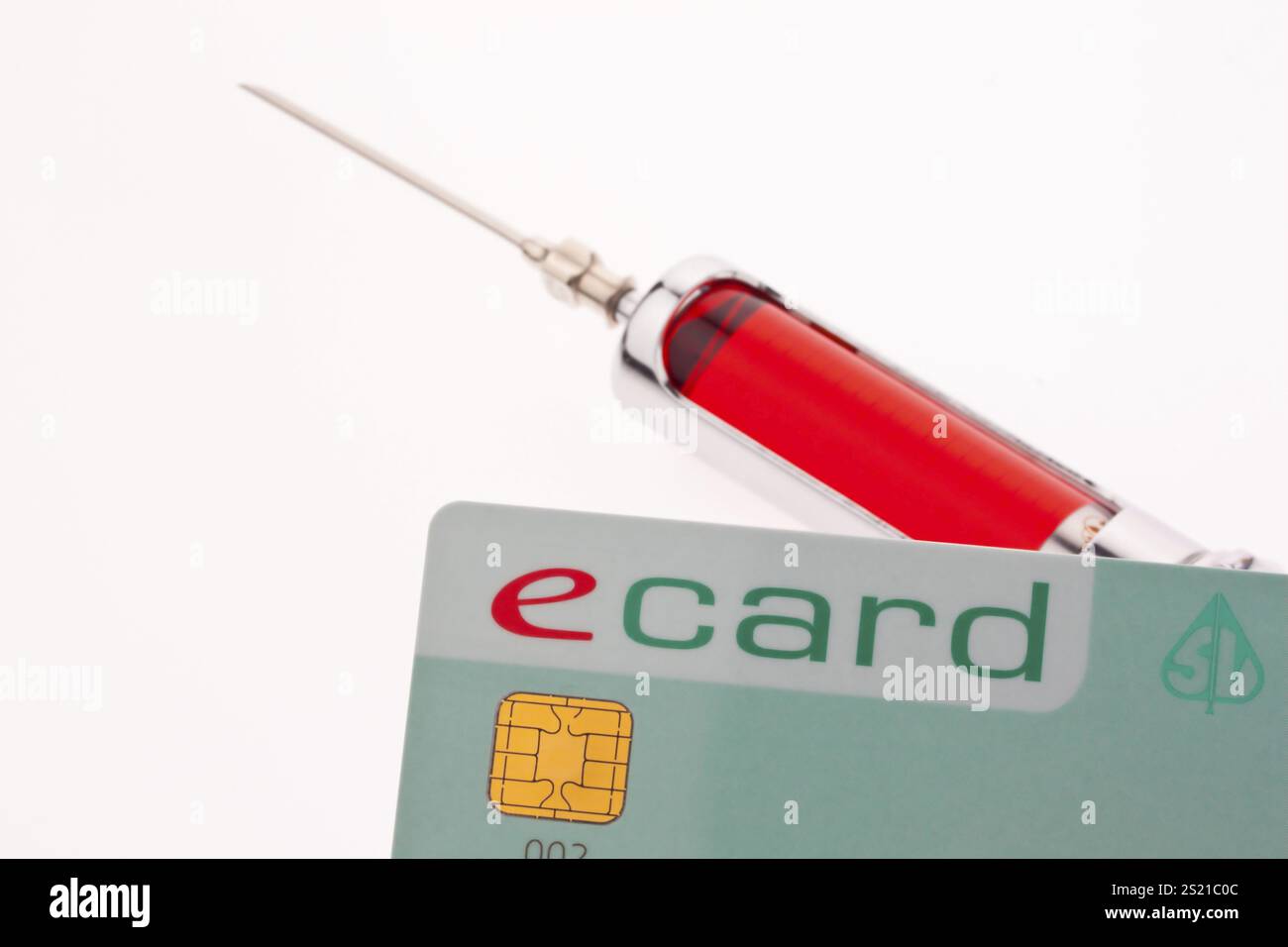 E-Card per la liquidazione delle fatture mediche delle compagnie austriache di assicurazione sanitaria. Austria Foto Stock