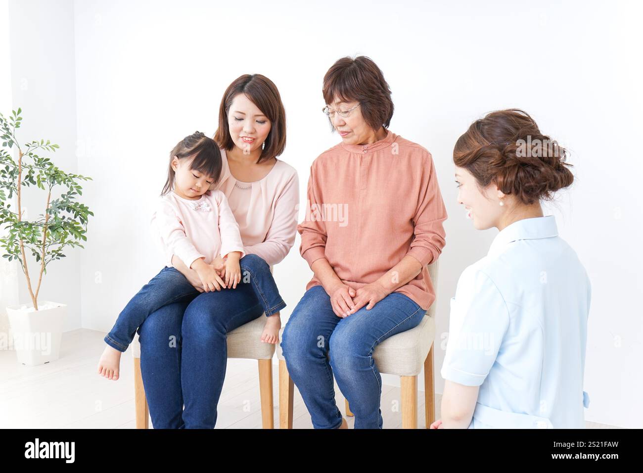 Famiglia, immagine medica Foto Stock