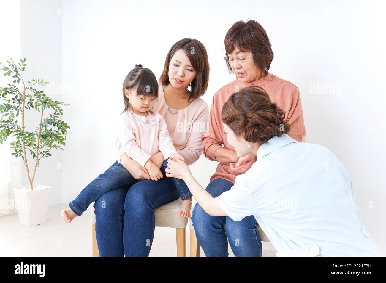Famiglia, immagine medica Foto Stock