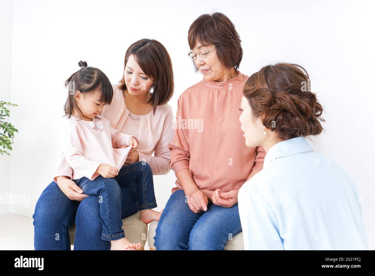 Famiglia, immagine medica Foto Stock