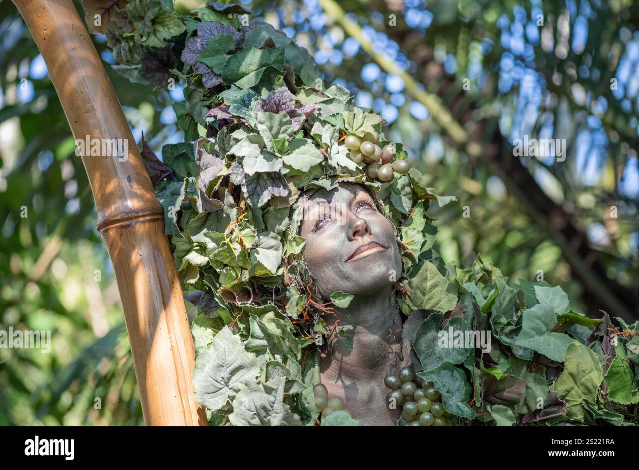Orlando, Florida USA - 13 dicembre 2017: Divine at Disney's Animal Kingdom è alto circa 4 metri ed è arroccato su palafitte avvolte da vigne ornate Foto Stock