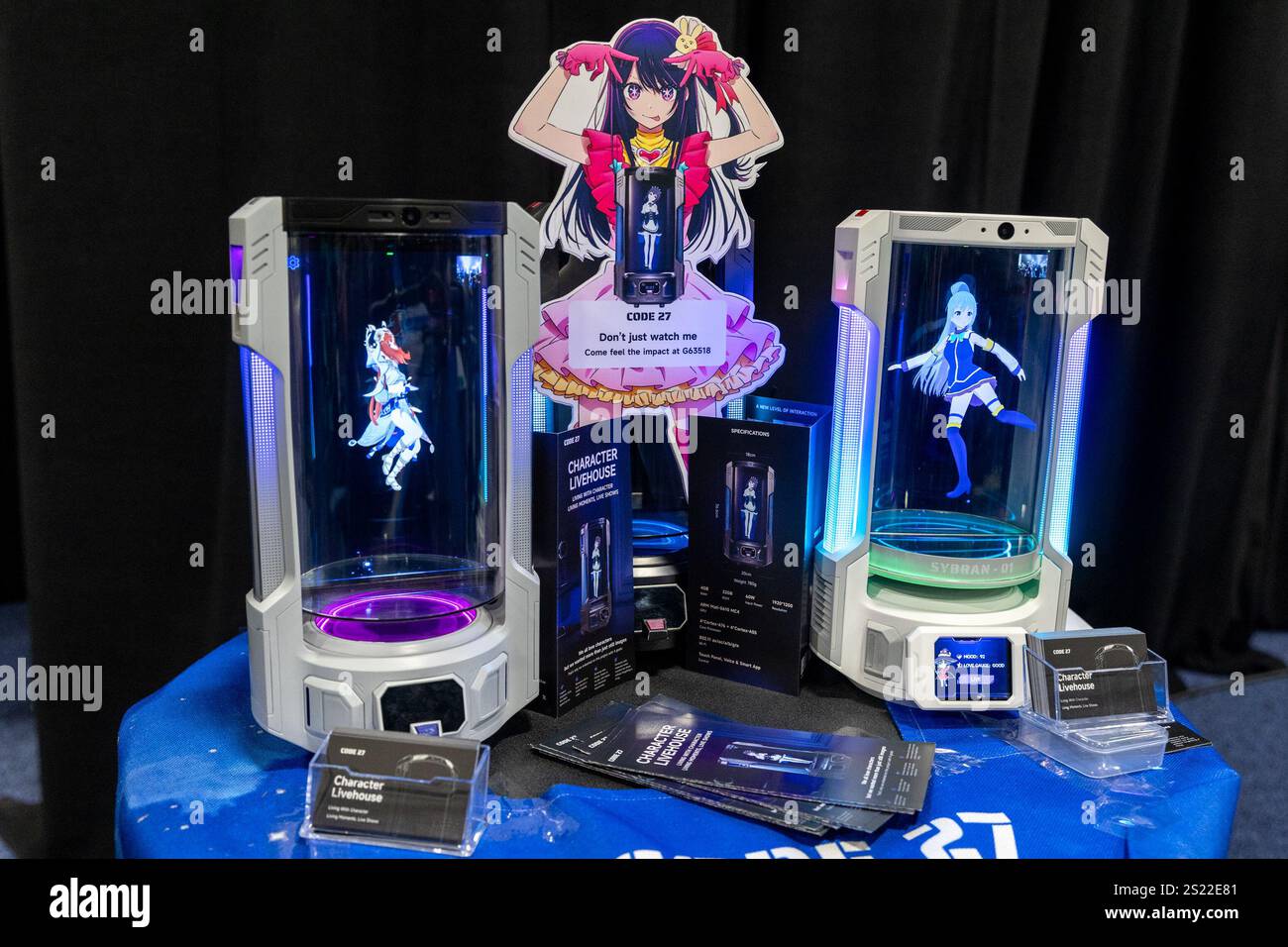 Las Vegas, Stati Uniti. 5 gennaio 2025. Character Livehouse, di Code 27, presentato durante il CES Unveiled, dove i copman possono presentare le loro ultime innovazioni tecnologiche ai media prima che il pubblico le veda al Consumer Electronics Show 2025 a Mandalay Bay a Las Vegas il 5 gennaio 2025. (Foto di Travis P Ball/Sipa USA) credito: SIPA US/Alamy Live News Foto Stock