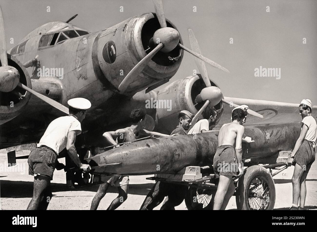 Savoia-Marchetti SM.79 - Sparviero - (falco) - documento storico, fotografo sconosciuto Foto Stock