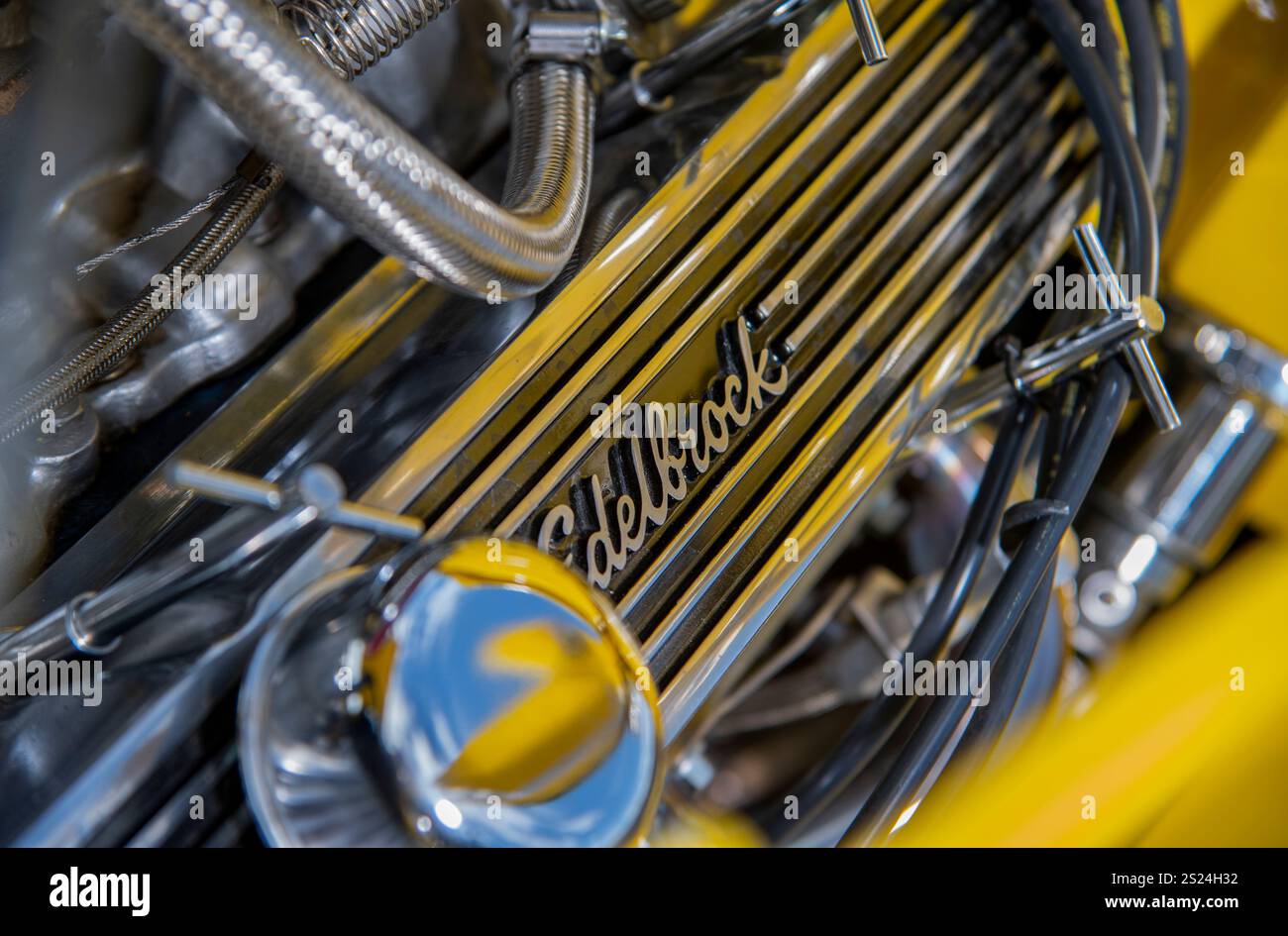 1938 Ford Model B "Deuce Coupe" tradizionale Hot Rod con una Chevy V8 da 5,7 litri, simile al film American Graffiti Hot Rod Foto Stock