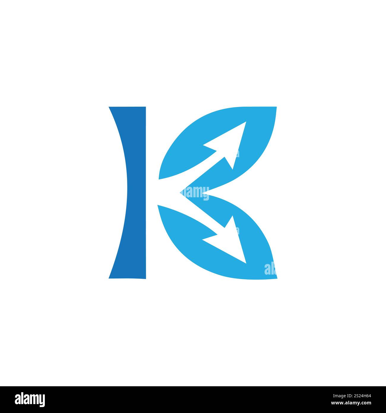 logo lettera k vettore di disegno, logo lettera k iniziale, logo k, icona k, simbolo k, iniziale k, logo k univoco, logo lettera k, modello k, logo business k. Illustrazione Vettoriale