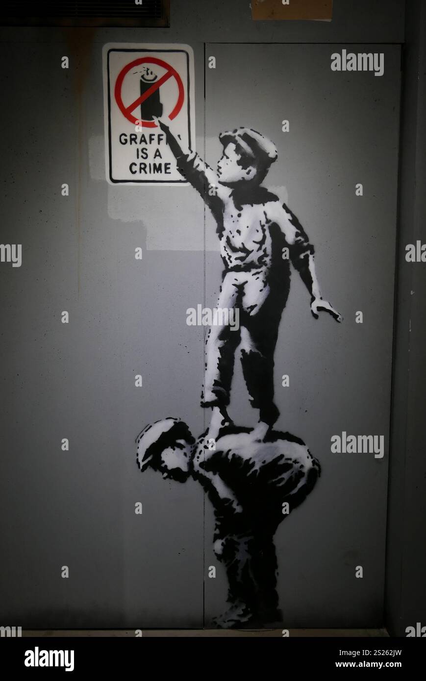 Museo World of Bansky, Parigi, Francia, Europa Foto Stock