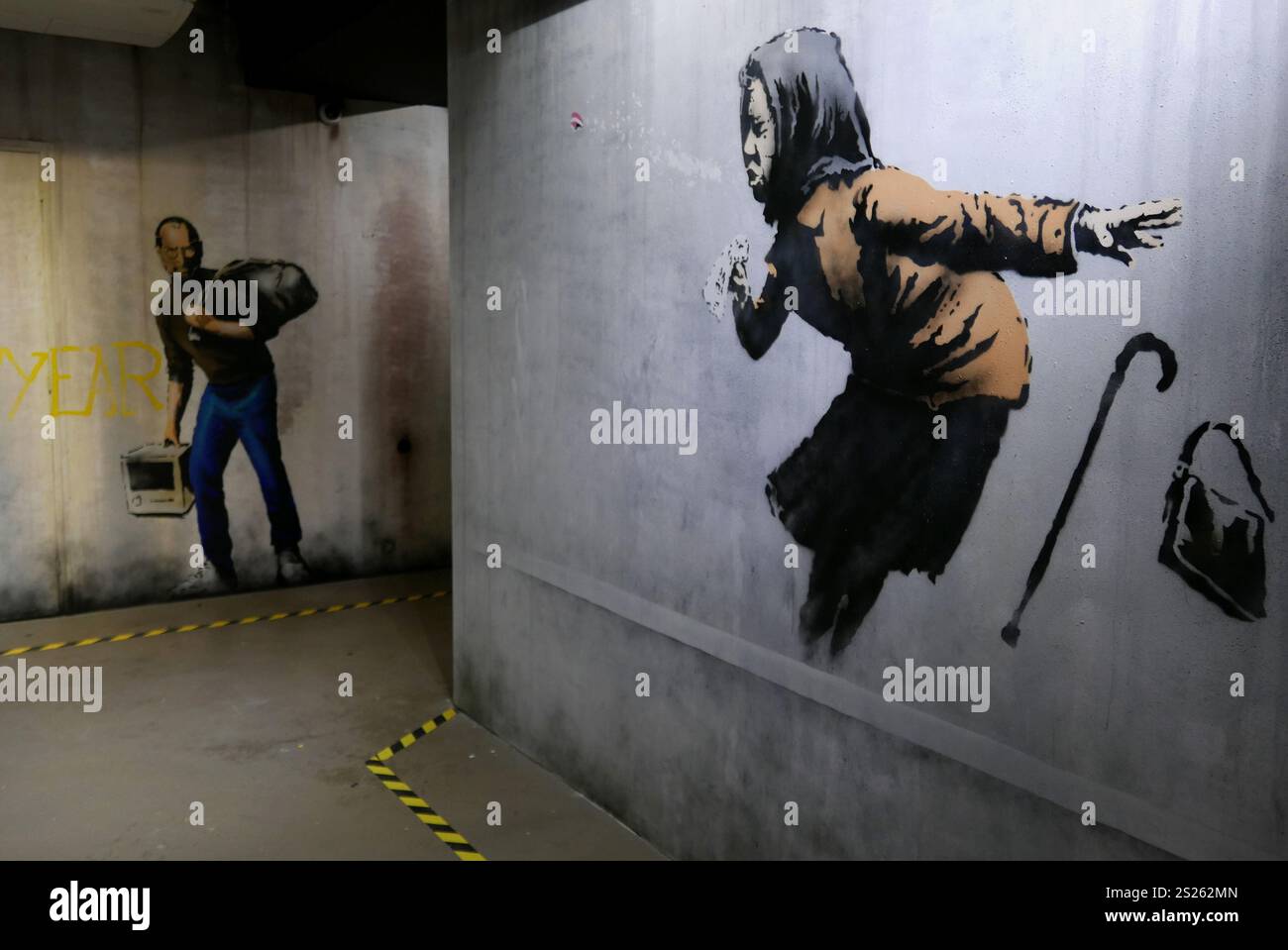 Museo World of Bansky, Parigi, Francia, Europa Foto Stock
