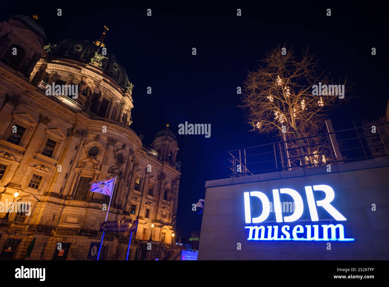 DDR Museum, East Germany Museum nel centro di Berlino, capitale della Germania, il 3 gennaio 2025 Foto Stock