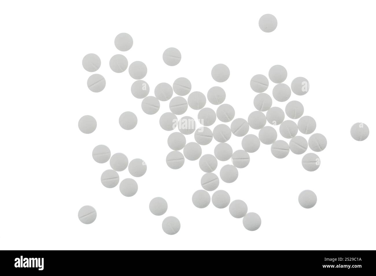 Tavolette bianche, foto simbolica per medicina, rimedi e tablet dipendenza Austria Foto Stock