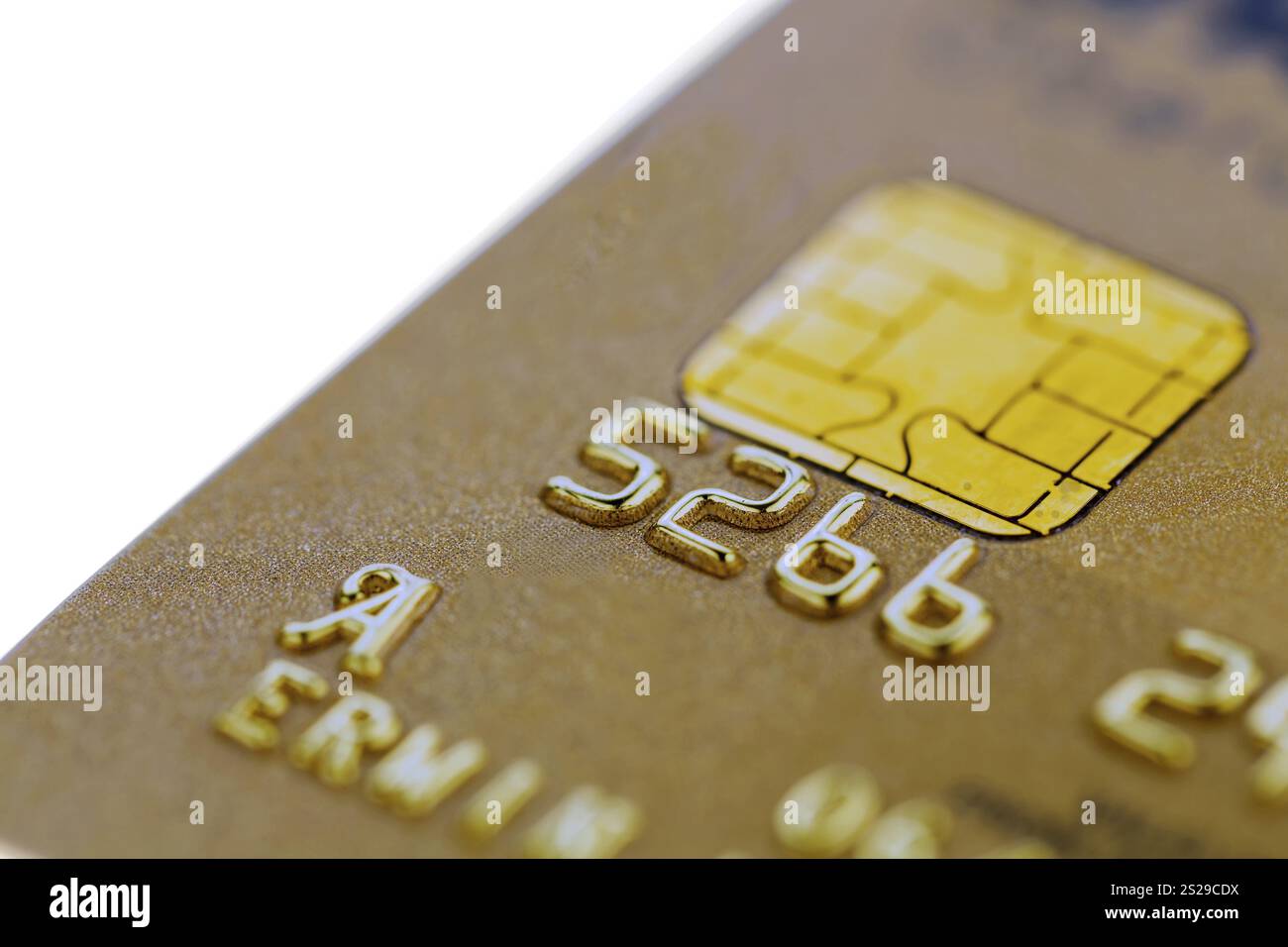 Una carta di credito dorata. Foto simbolica per acquisti senza contanti e simboli di stato. Austria Foto Stock