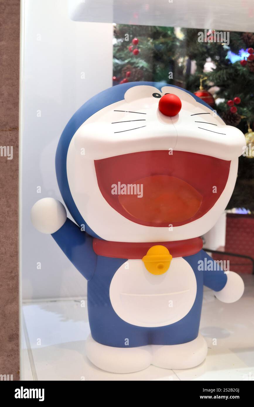 Personaggio Doraemon al coperto Foto Stock